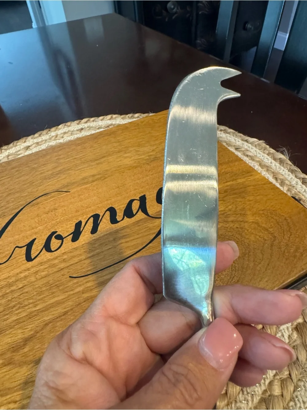 New Mud Pie “fromage” cheese cutting board with knife
